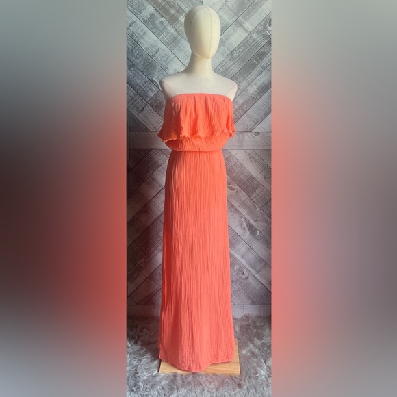 MICHAEL STARS NWOT TARA GAUZE MAXI DRESS - Picture 3 of 6